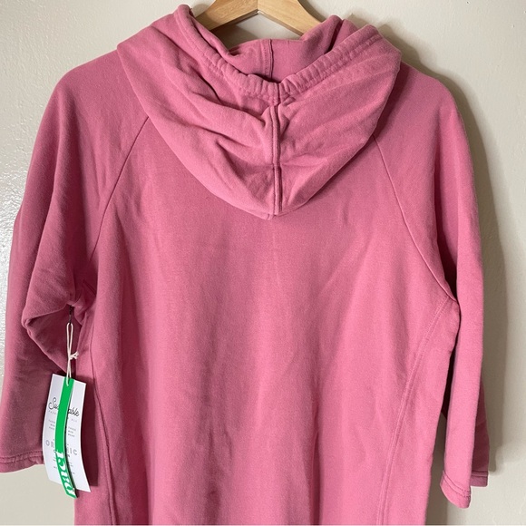 Pact Long Sleeve Pink Hoodie Dress - Picture 3 of 10